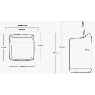 Samsung 三星 WA10C14545BVSH Ecobubble™ 10kg 700轉 高排水位頂揭式洗衣機 耀珍黑